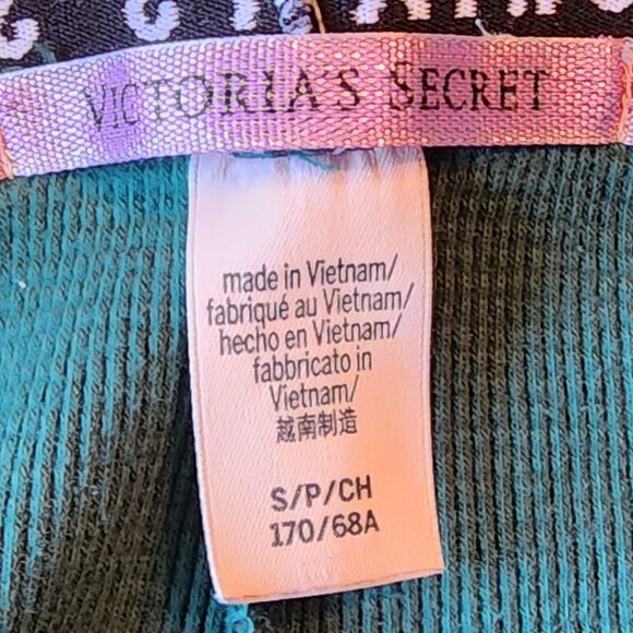 Victorias Secret Fireside Thermal Grenn Check Pajama Pants Size Small - Picture 6 of 7